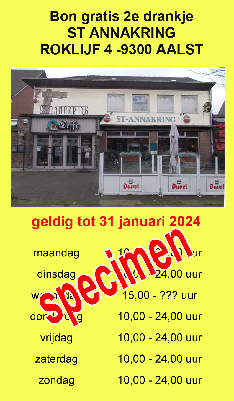 2023  specimen voordeel drankje st annakring